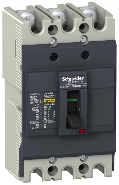 Автоматический выключатель Schneider Electric EasyPact TVS EZC100H3015