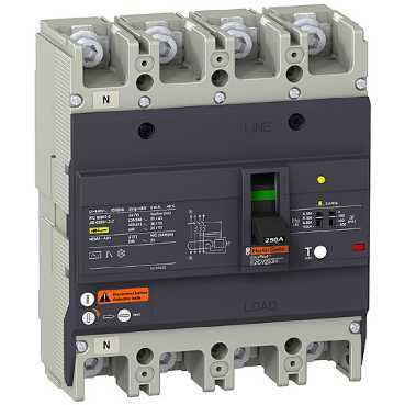Дифференциальный автоматический выключатель Schneider Electric EasyPact EZCV250H44080
