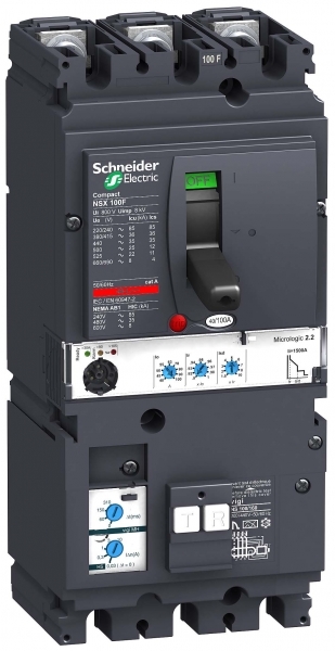 Дифференциальный автоматический выключатель VigiCompact NSX100F LV429970 Schneider Electric