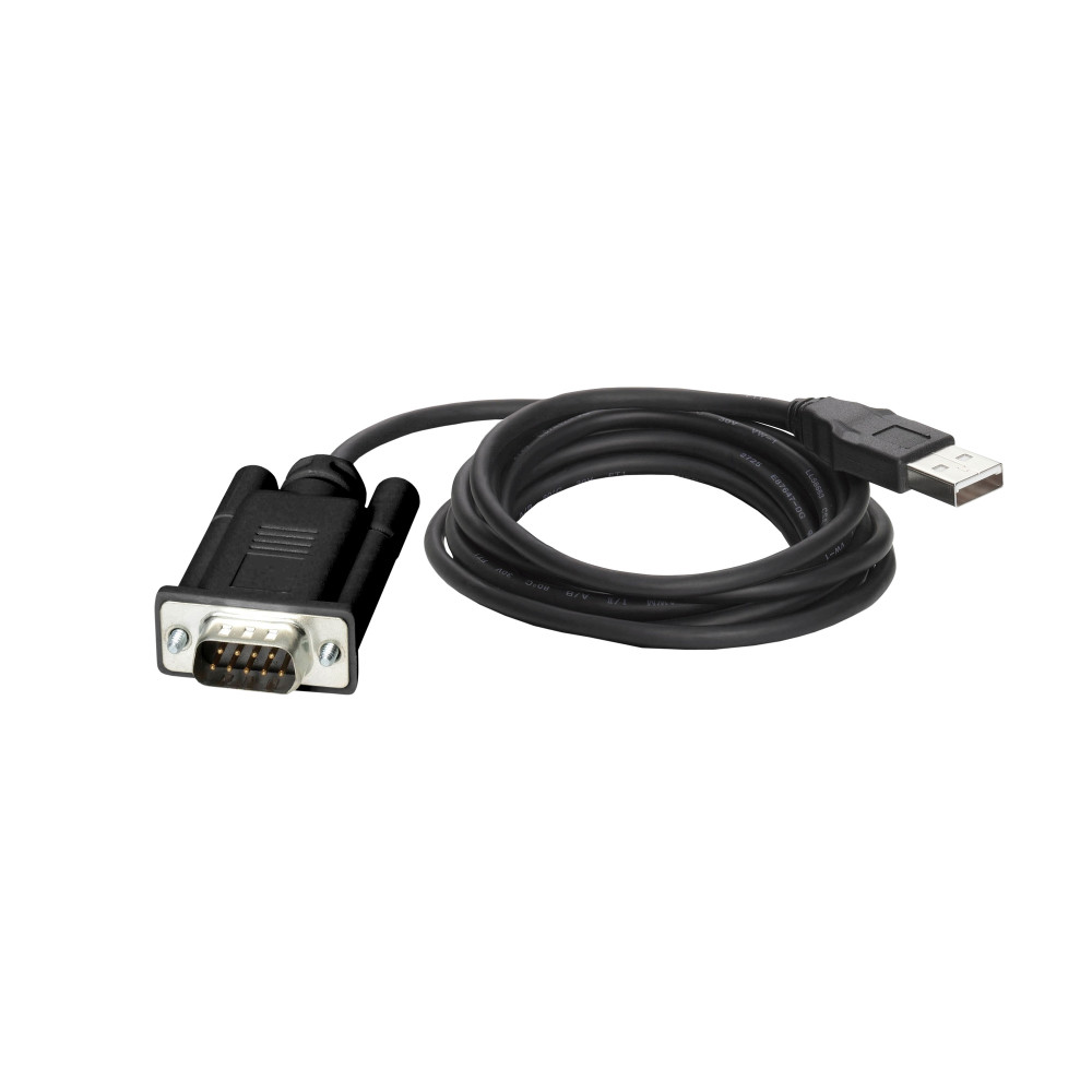Соединительный интерфейсный кабель для связи: COM-разъем кабеля SR2CBL01(SUB-D 9) - USB-порт компьютера(ПК) SR2CBL06 Schneider Electric