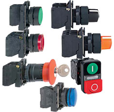 Кнопки, переключатели и сигнальные лампы Schneider Electric Harmony XB5 22 мм