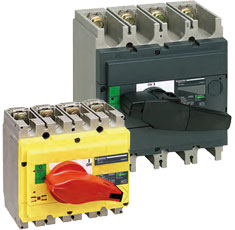 Выключатели-разъединители Schneider Electric InterPact INS250-160…INS630 с гарантированным разъединением